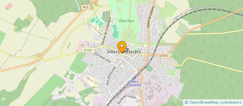 localisation de l'entreprise COMMUNICATION GRAPHIQUE à VILLERS-COTTERETS