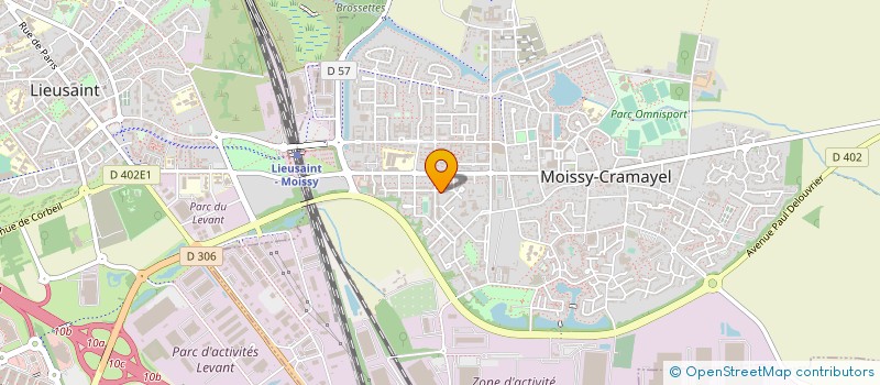 localisation de l'entreprise COMMUNICATION-INSTALLATION-RENOVATION-ELECTRICITE DU BATIMENT à MOISSY-CRAMAYEL