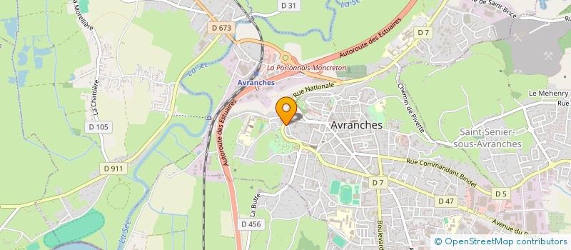 localisation de l'entreprise COMMUNICATION INTER JEUNES POUR L AMELIORATION DE LA SANTE à AVRANCHES