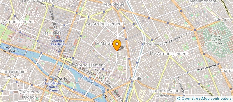 localisation de l'entreprise COMMUNICATION INTERNATIONAL SERVICE  PARIS