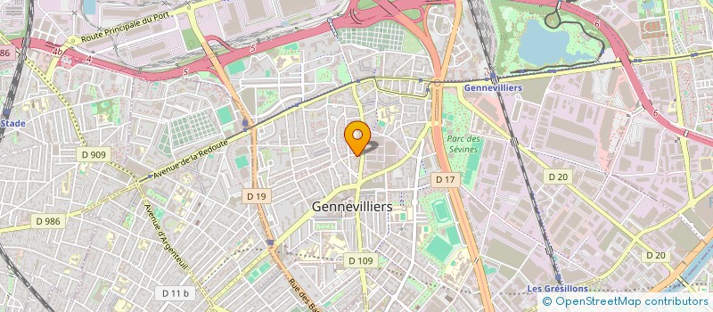 localisation de l'entreprise COMMUNICATION LONGUES EVEIL à GENNEVILLIERS