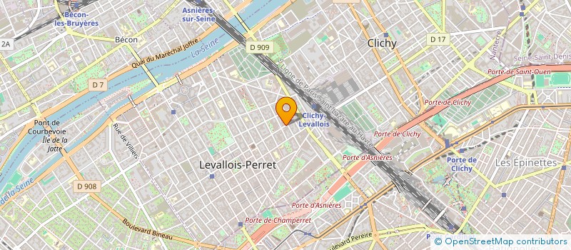 localisation de l'entreprise COMMUNICATION MEDIA DIRECT  LEVALLOIS-PERRET