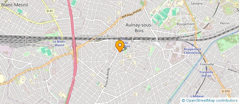 localisation de l'entreprise COMMUNICATION PLUS à AULNAY-SOUS-BOIS