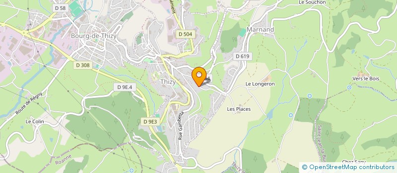 localisation de l'entreprise COMMUNICATION POSITIVE  THIZY-LES-BOURGS