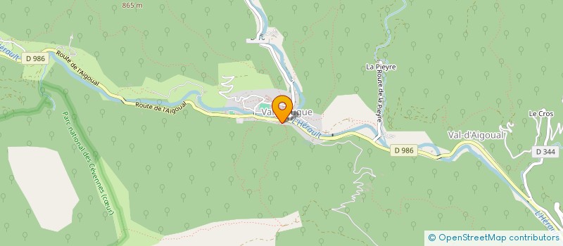 localisation de l'entreprise COMMUNICATION-SHIRTS  VAL-D'AIGOUAL