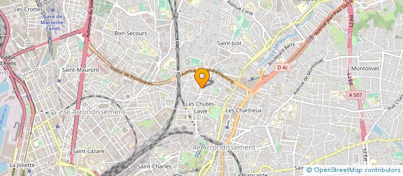 localisation de l'entreprise COMMUNICATION TELEMATIQUE à MARSEILLE