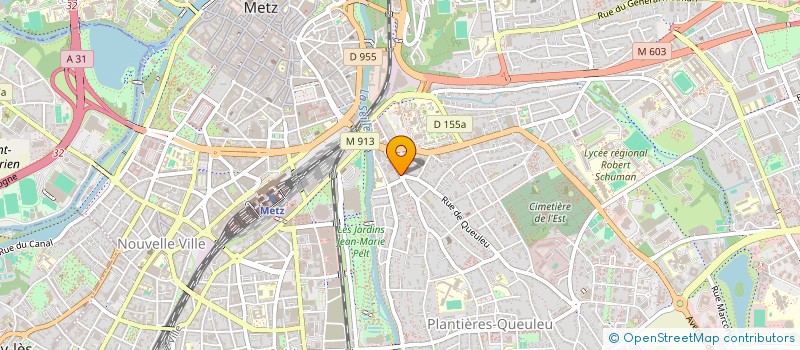 localisation de l'entreprise COMMUNICATION,YOGA,DETENTE,ENERGIE C.Y.D.E.  METZ