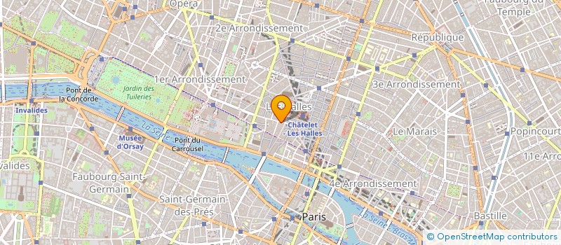 localisation de l'entreprise COMMUNICATIONS AUDIOVISUEL BUREAUTIQUE à PARIS