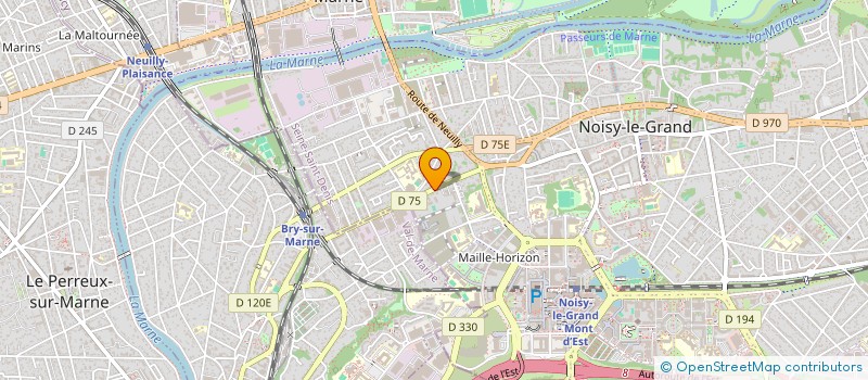 localisation de l'entreprise COMMUNICATIONS DIFFUSION à NOISY-LE-GRAND