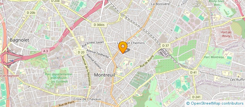 localisation de l'entreprise COMMUNICATIONS FINANCE MANAGEMENT à MONTREUIL