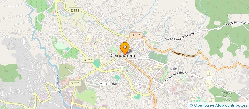 localisation de l'entreprise COMMUNICATIONS VAROISES  DRAGUIGNAN