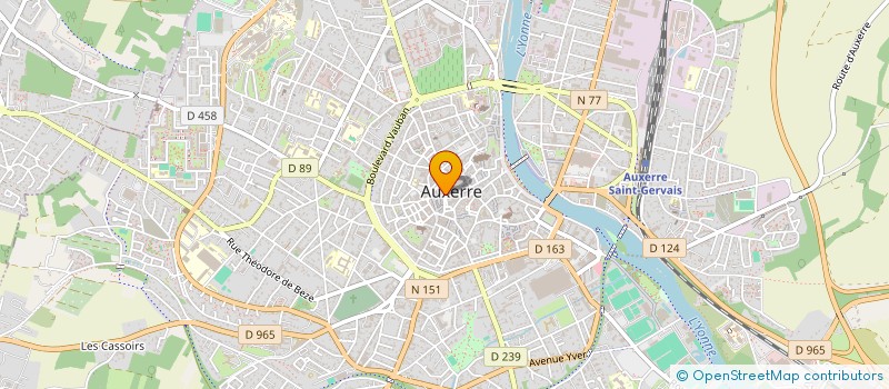 localisation de l'entreprise COMMUNIK & VOUS à AUXERRE