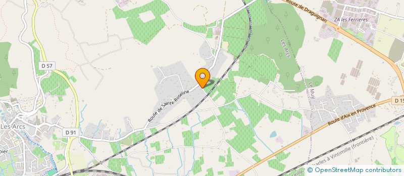 localisation de l'entreprise COMMUNION  LES ARCS