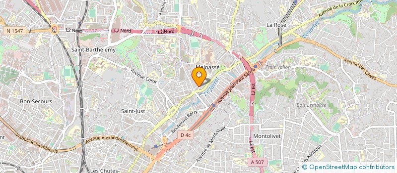 localisation de l'entreprise COMMUNION NORD AFRICAINE  MARSEILLE