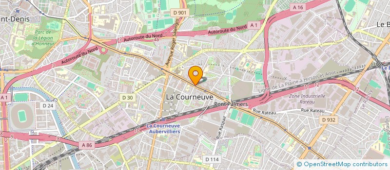 localisation de l'entreprise COMMUNIQUER A LA COURNEUVE à LA COURNEUVE
