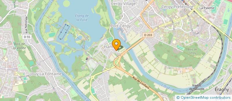 localisation de l'entreprise COMMUNITY MANAGEMENT PRIVE  CERGY