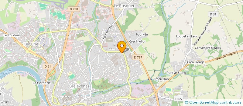 localisation de l'entreprise COMMUNYGROUP  LANNION