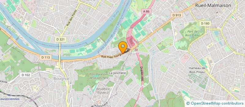 localisation de l'entreprise COMNOVA  BOUGIVAL