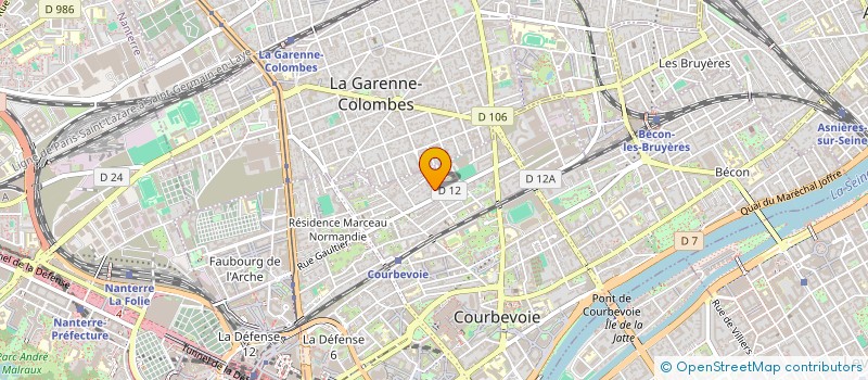 localisation de l'entreprise COMO à COURBEVOIE
