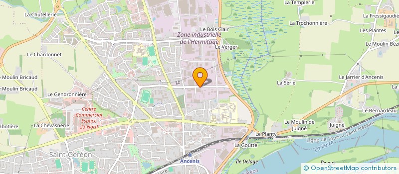 localisation de l'entreprise COMO CERAMIQUE SERVICES à ANCENIS-SAINT-GEREON