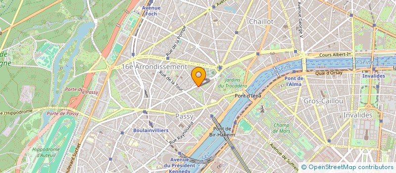 localisation de l'entreprise COMO LONGCHAMP  PARIS