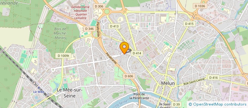 localisation de l'entreprise COMO'S TRANS à MELUN