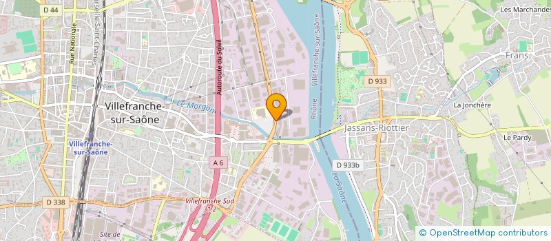 localisation de l'entreprise COMOBEX  VILLEFRANCHE-SUR-SAONE