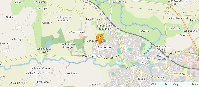 localisation de l'entreprise COMOCEAN  MONTFORT-SUR-MEU