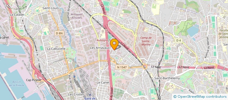 localisation de l'entreprise COMOD à MARSEILLE