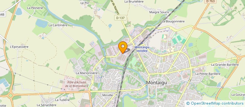 localisation de l'entreprise COMODIS à MONTAIGU-VENDEE