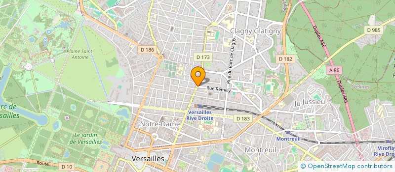 localisation de l'entreprise COMODIS INGENIERIE à VERSAILLES