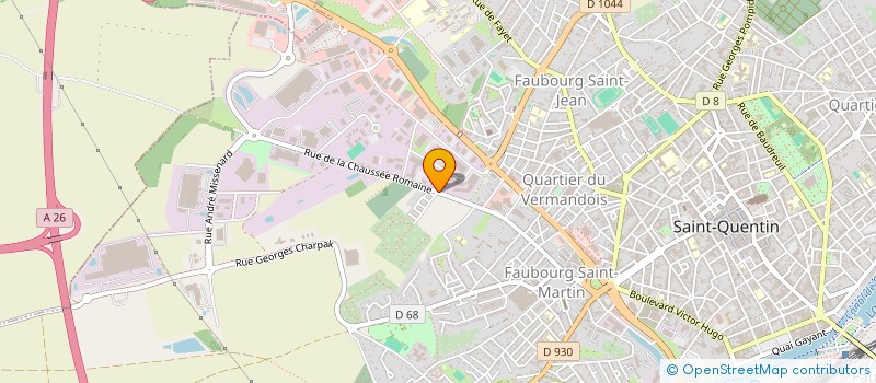 localisation de l'entreprise COMODITEX  SAINT-QUENTIN
