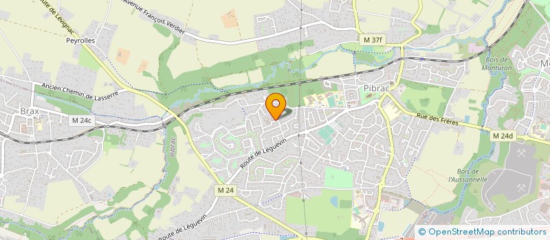 localisation de l'entreprise COMOE  PIBRAC