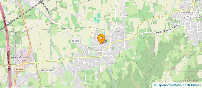 localisation de l'entreprise COMOGLIO DU PARC  CHASSELAY
