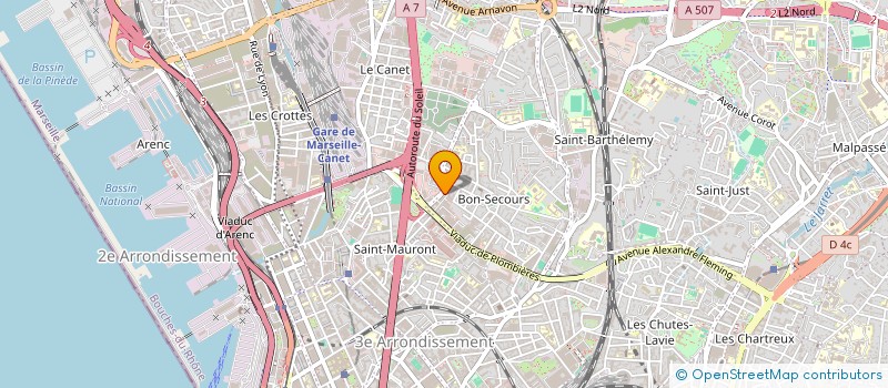 localisation de l'entreprise COMON à MARSEILLE