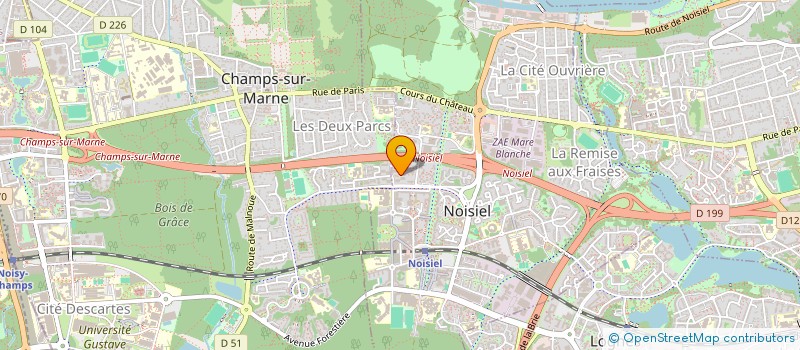 localisation de l'entreprise COMORE INTERNATIONAL à NOISIEL
