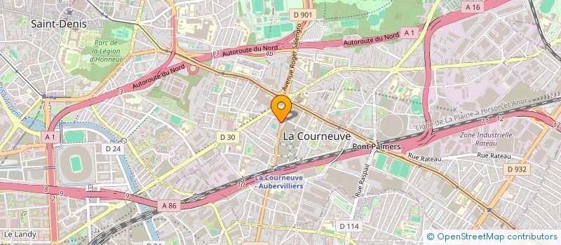 localisation de l'entreprise COMOREXO à LA COURNEUVE