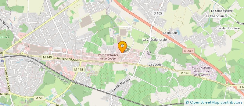 localisation de l'entreprise COMOTECH INDUSTRIES à HAUTE-GOULAINE