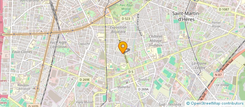 localisation de l'entreprise COMOTIC à GRENOBLE