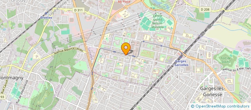 localisation de l'entreprise COMOTIV à SARCELLES