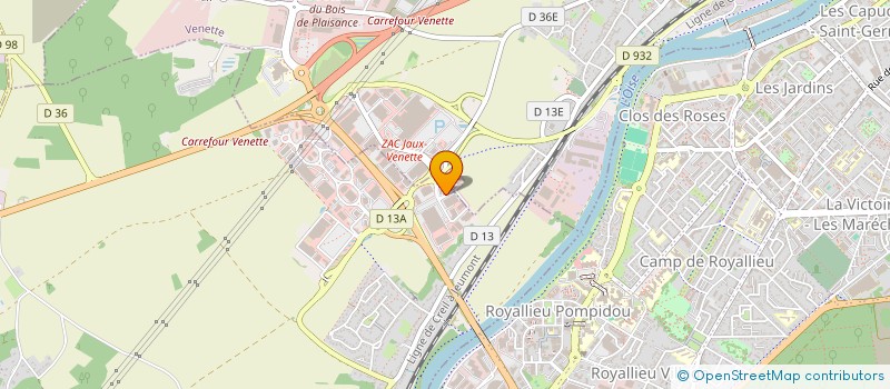 localisation de l'entreprise COMP 3  JAUX