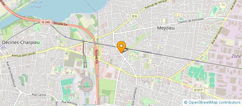 localisation de l'entreprise COMP'IMMO  MEYZIEU