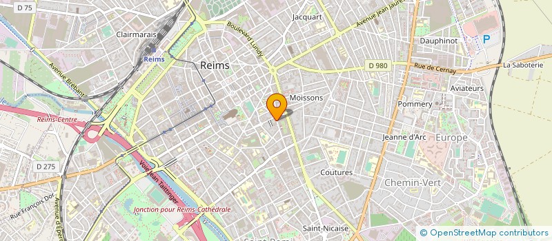localisation de l'entreprise COMP INDUST MINIERE NEGOCE ET COURTAGE à REIMS