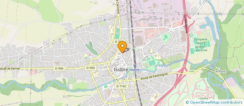 localisation de l'entreprise COMP ISSOIR VIANDE SALAISONS à ISSOIRE