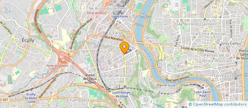 localisation de l'entreprise COMP' & SENS  LYON