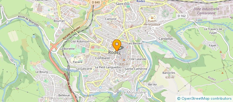 localisation de l'entreprise COMPA  RODEZ