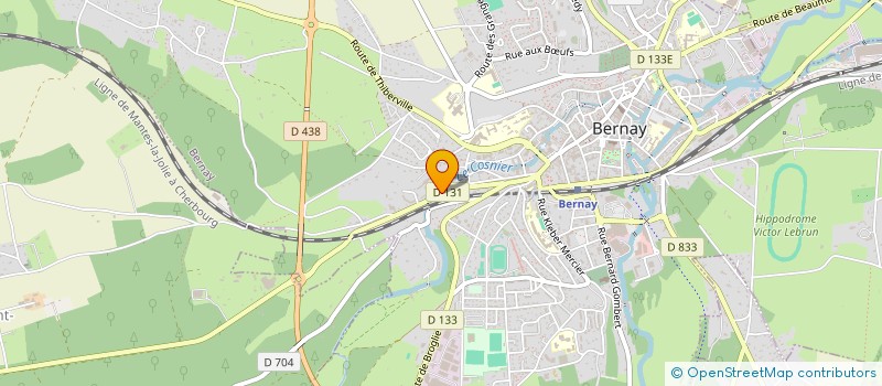 localisation de l'entreprise COMPACT GYM  BERNAY