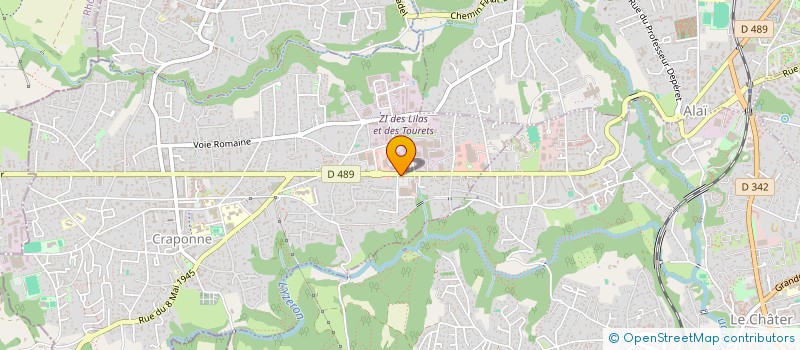 localisation de l'entreprise COMPAG FRANC TELECOM ELECTRON  CRAPONNE