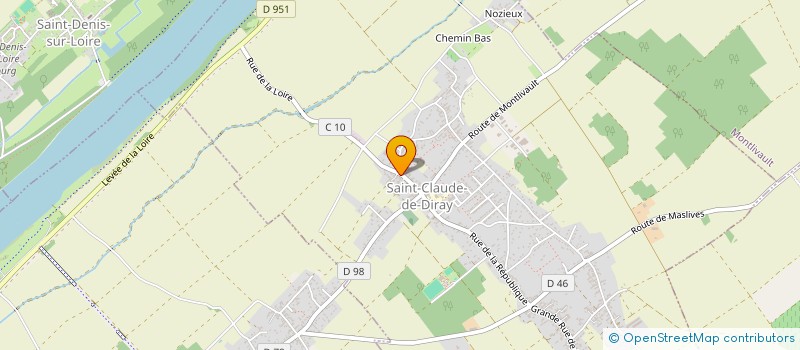 localisation de l'entreprise COMPAGN.BOULANGERS PATISSIERS DEVOIR TDF  SAINT-CLAUDE-DE-DIRAY