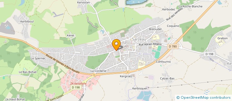 localisation de l'entreprise COMPAGNE DES ARCHERS DE RHUYS ET DE SUSCINIO  SARZEAU